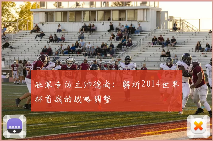 独家专访主帅德尚：解析2014世界杯首战的战略调整